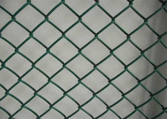 4" X 50" Green Galvanized Chain Link Fence Mesh 10 Gauge Vinyl Coated 60mm X 60mm