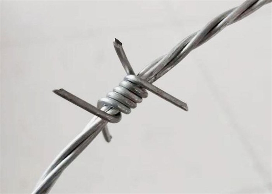 2.5mm Razor Barbed Wire Anti Corrosion Hot Dip Galvanized With 4 Points
