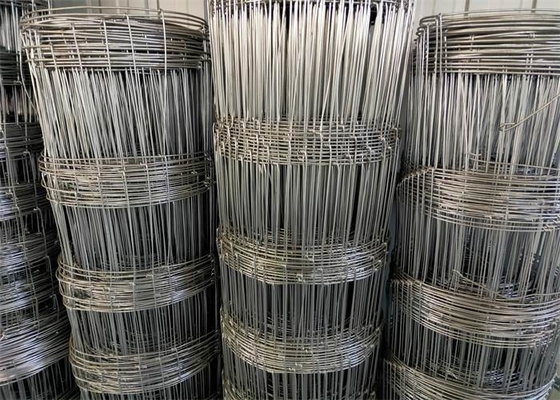 Grassland Farm Galvanized Hinge Joint Wire Mesh 50m Roll High Tensile Strength