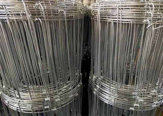 1.8m 2.5mm Galvanized Woven Steel Wire Field Hinge Joint Knot Fence For Cattle Sheep