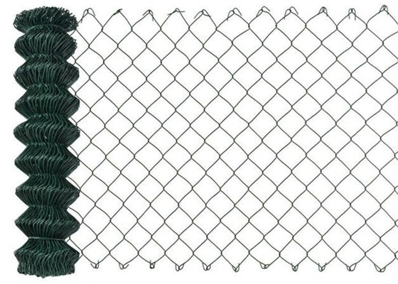 2in Sport Chain Link Fence Mesh Fabric PVC Coated Galvanised Diamond Mesh Fencing