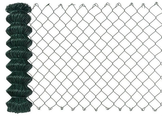 2in Sport Chain Link Fence Mesh Fabric PVC Coated Galvanised Diamond Mesh Fencing