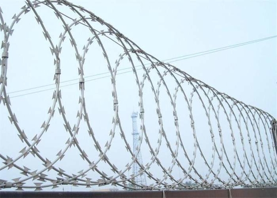 Heavy Duty Zinc Coating Bto-12 Razor Barbed Wire Anti Climb Blade For Prison