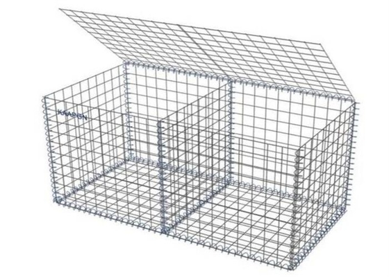 2x1x1m Hot Dipped Galvanized Welded Gabion Mesh Basket For Retaining Wall
