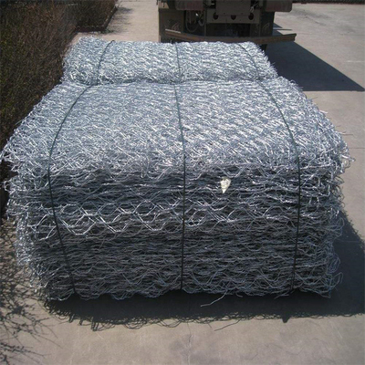 80x100mm Hot Dipped Galvanized Wire Mesh Baskets Retaining Walls Gabion Baskets 2x1x1