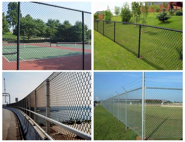 5Ft 15m Pvc Coated Chain Link Fence Mesh Galvanized Diamond Wire Mesh